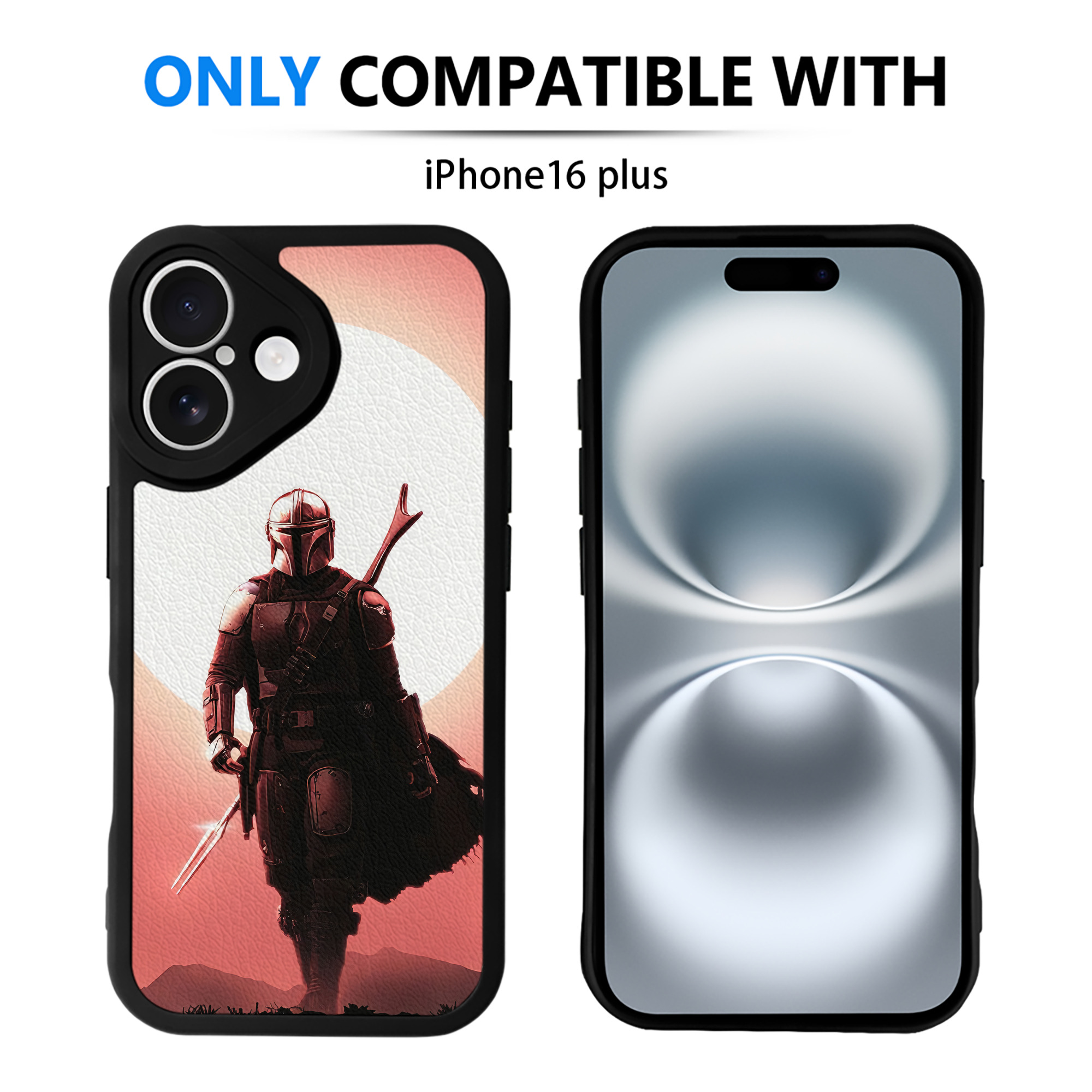 （画像用） スター・ウォーズ Star Wars 【iPhone 16シリーズ対応】シリコンスマホケース（レザー調） 材質：シリコン
